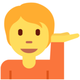 Person Tipping Hand on Twitter Twemoji 12.1.5