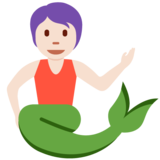 Merperson: Light Skin Tone on Twitter Twemoji 12.1.5