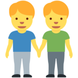 Men Holding Hands on Twitter Twemoji 13.0.1