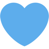 Blue Heart on Twitter Twemoji 13.1