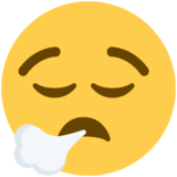Face Exhaling on Twitter Twemoji 13.1