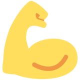 Flexed Biceps on Twitter Twemoji 13.1