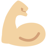 Flexed Biceps: Medium-Light Skin Tone on Twitter Twemoji 13.1