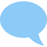 Left Speech Bubble on Twitter Twemoji 13.1