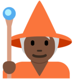 Mage: Dark Skin Tone on Twitter Twemoji 13.1
