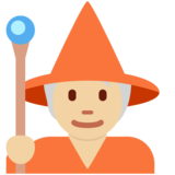 Mage: Medium-Light Skin Tone on Twitter Twemoji 13.1