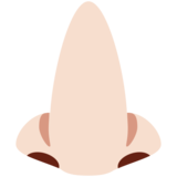 Nose: Light Skin Tone on Twitter Twemoji 13.1