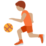 Person Bouncing Ball: Medium Skin Tone on Twitter Twemoji 13.1