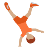 Person Cartwheeling: Medium Skin Tone on Twitter Twemoji 13.1