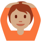Person Gesturing OK: Medium Skin Tone on Twitter Twemoji 13.1