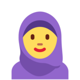 Woman with Headscarf on Twitter Twemoji 13.1