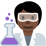 Scientist: Dark Skin Tone on Twitter Twemoji 13.1