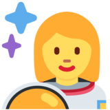 Woman Astronaut on Twitter Twemoji 13.1