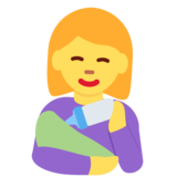 Woman Feeding Baby on Twitter Twemoji 13.1
