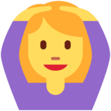 Woman Gesturing OK on Twitter Twemoji 13.1