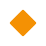 Small Orange Diamond on Twitter Twemoji 13.1.1