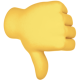 👎 Thumbs Down Emoji on Twitter Emoji Stickers 13.1