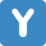 Regional Indicator Symbol Letter Y Emoji on Twitter / X Twemoji 15.0