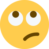 Face with Rolling Eyes on Twitter Twemoji 2.1