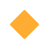 Small Orange Diamond on Twitter Twemoji 2.1