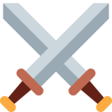 Crossed Swords on Twitter Twemoji 2.2