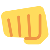 Oncoming Fist on Twitter Twemoji 2.2