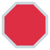 Stop Sign on Twitter Twemoji 2.2