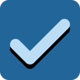 Check Box with Check on Twitter Twemoji 2.2.1