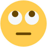 Face with Rolling Eyes on Twitter Twemoji 2.2.1