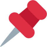 Pushpin on Twitter Twemoji 2.2.1