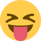Squinting Face with Tongue on Twitter Twemoji 2.2.3