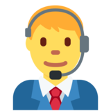 Man Office Worker on Twitter Twemoji 2.2.3