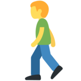 Man Walking on Twitter Twemoji 2.2.3