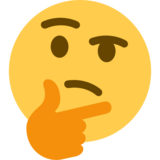 Thinking Face on Twitter Twemoji 2.2.3