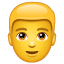 Man: Blond Hair on WhatsApp 2.17