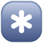 Keycap Asterisk on WhatsApp 2.17