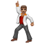 Man Dancing: Medium Skin Tone on WhatsApp 2.17