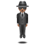 Person in Suit Levitating: Medium Skin Tone on WhatsApp 2.17