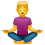 Man in Lotus Position on WhatsApp 2.17
