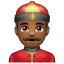 Person with Skullcap: Medium-Dark Skin Tone on WhatsApp 2.17