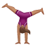 Woman Cartwheeling: Medium Skin Tone on WhatsApp 2.17