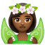 Woman Fairy: Medium-Dark Skin Tone on WhatsApp 2.17