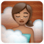 Woman in Steamy Room: Medium Skin Tone on WhatsApp 2.17