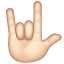 Love-You Gesture: Light Skin Tone on WhatsApp 2.19.7