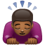 Person Bowing: Medium-Dark Skin Tone on WhatsApp 2.19.7