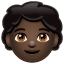 Child: Dark Skin Tone on WhatsApp 2.19.175
