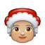 Mrs. Claus: Medium-Light Skin Tone on WhatsApp 2.19.175