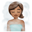 Woman in Steamy Room: Medium Skin Tone on WhatsApp 2.19.175