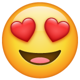 Smiling Face with Heart-Eyes on WhatsApp 2.19.244