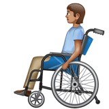 Person in Manual Wheelchair: Medium Skin Tone on WhatsApp 2.20.198.15